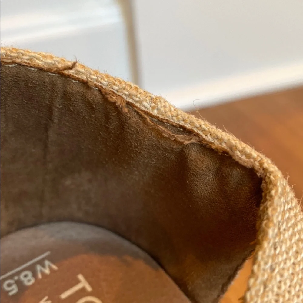 EUC Toms Cork Wedge Strappy Sandals - Picture 10 of 13